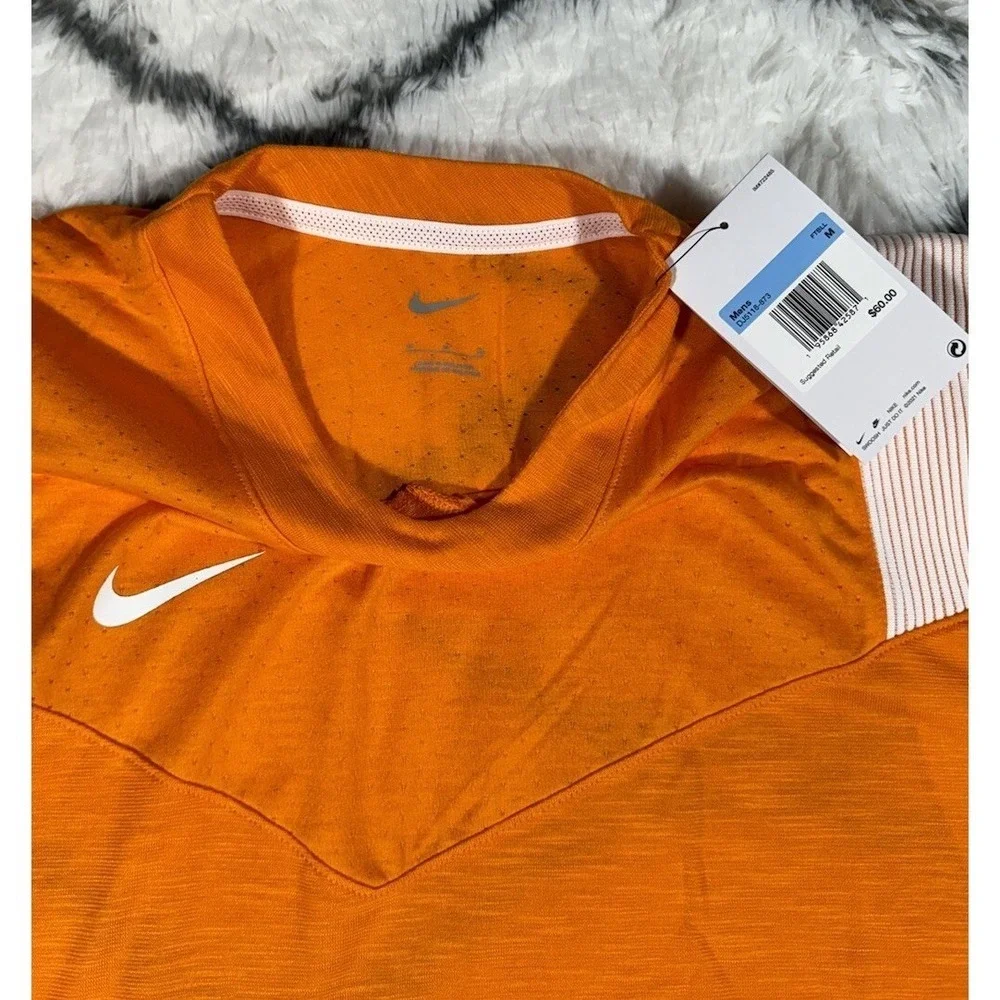 NIKE Dri-FIT Sideline Player Football Pullover Orange Men M *NEW* DJ5118-873 $60